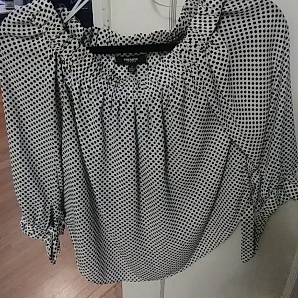 Polka dot blouse